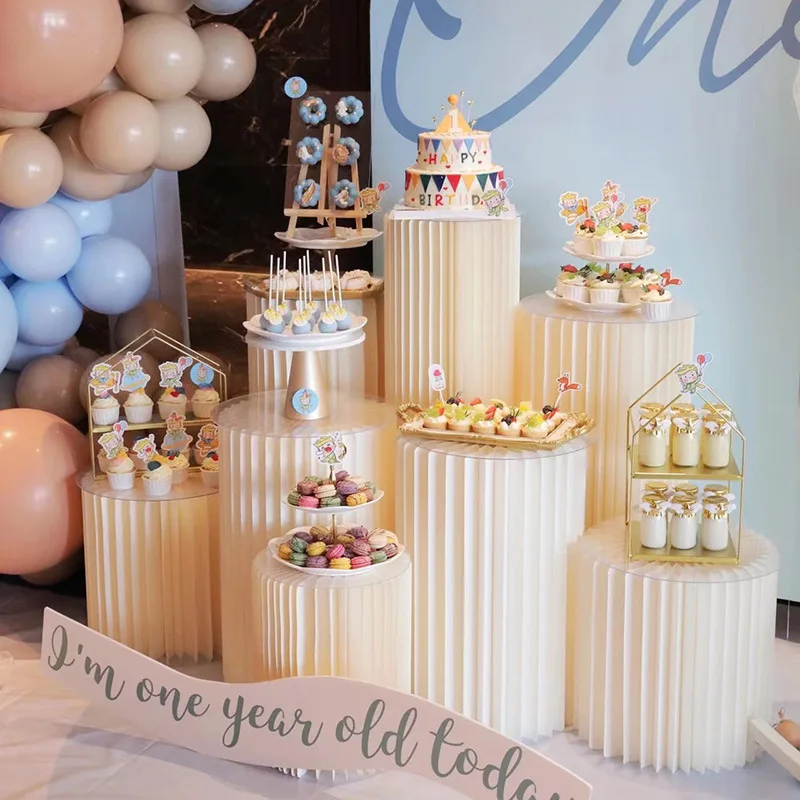 Baby Clothing Rack For Baby Shower - 접이식 종이 케이크 스탠드 웨딩 장식