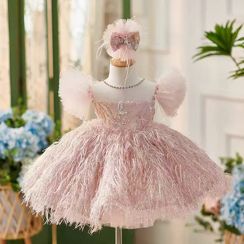 Baby Clothing High End - 새로운 여자 아기 드레스 고급스러운 하이엔드
