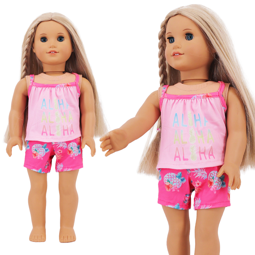 인형 옷 여름 반팔 18인치 아메리칸 인형 및 43cm - Baby Clothing For Sale 리뷰 및 가격