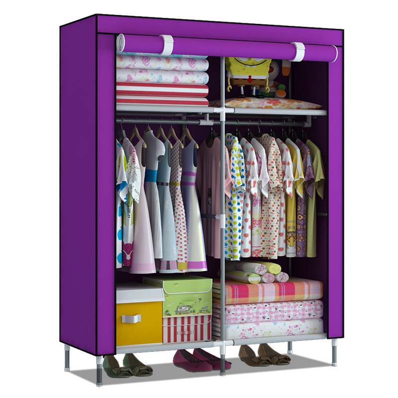 부직포 방습 스틸 파이프, 간단한 두꺼운 천 캐비닛,  - Baby Clothing Rental 리뷰 및 가격