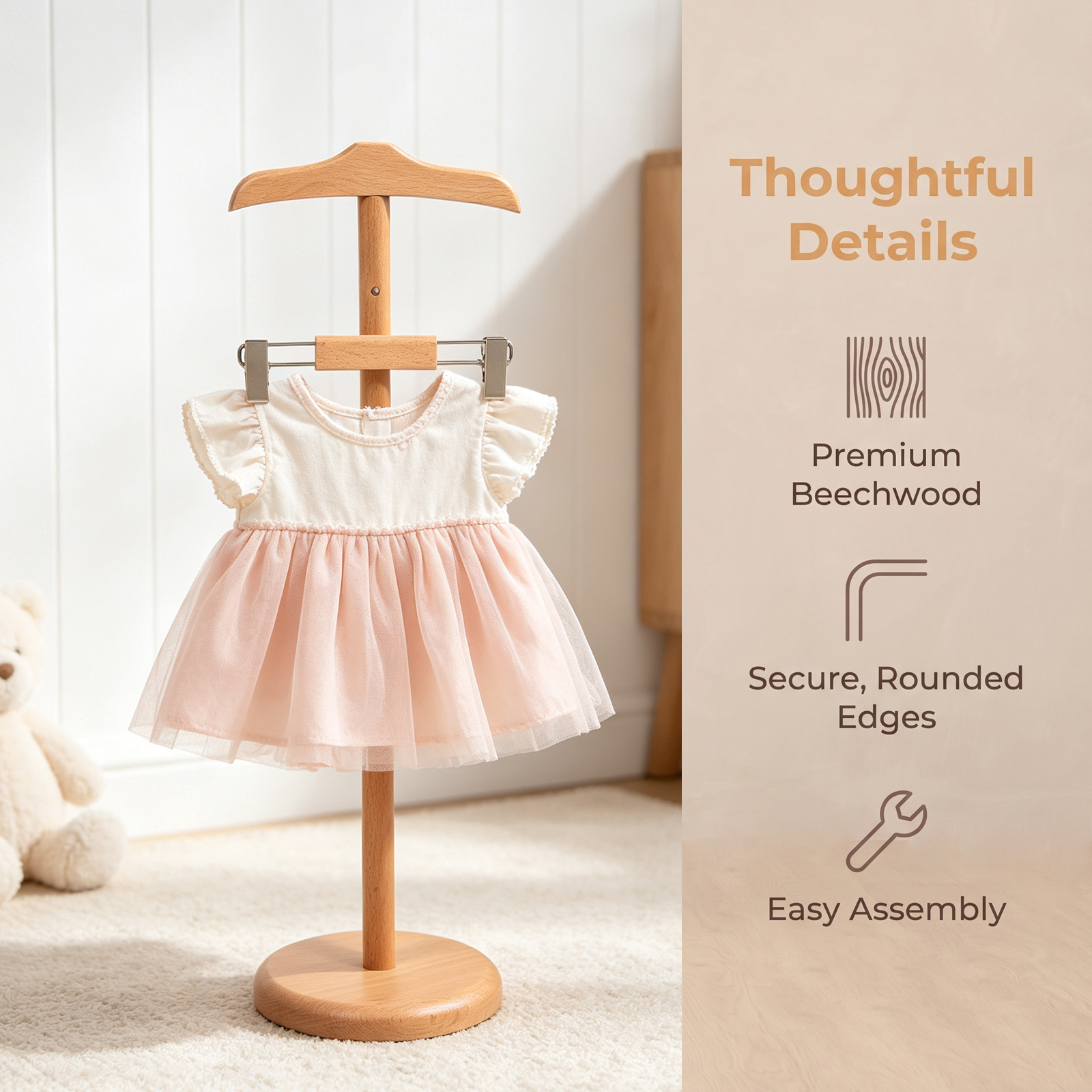 아기 옷 진열대 높이 조절 가능한 드레스 행거 진열대  - Baby Clothing Rack For Baby Shower 리뷰 및 가격