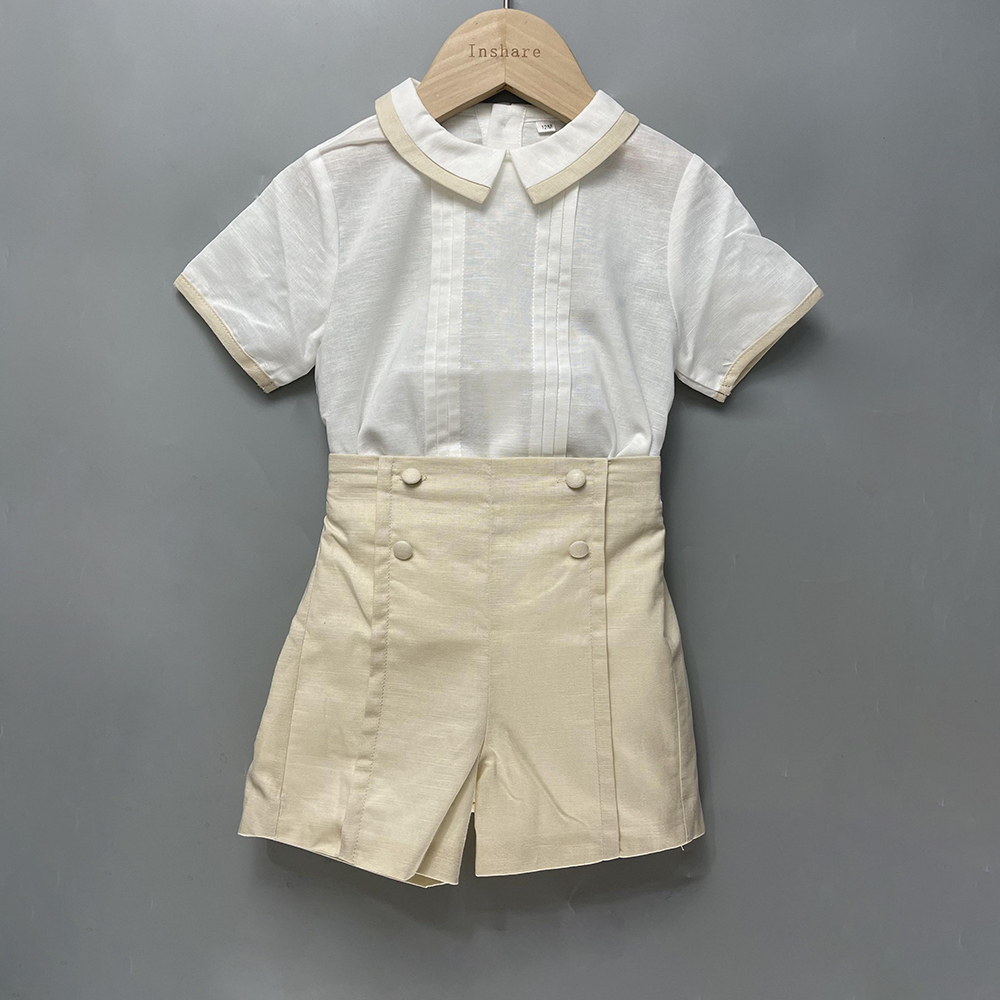 2Pcs 어린이 부티크 의류 소년 스페인어 코튼 린넨  - Baby Clothing Boutique 리뷰 및 가격