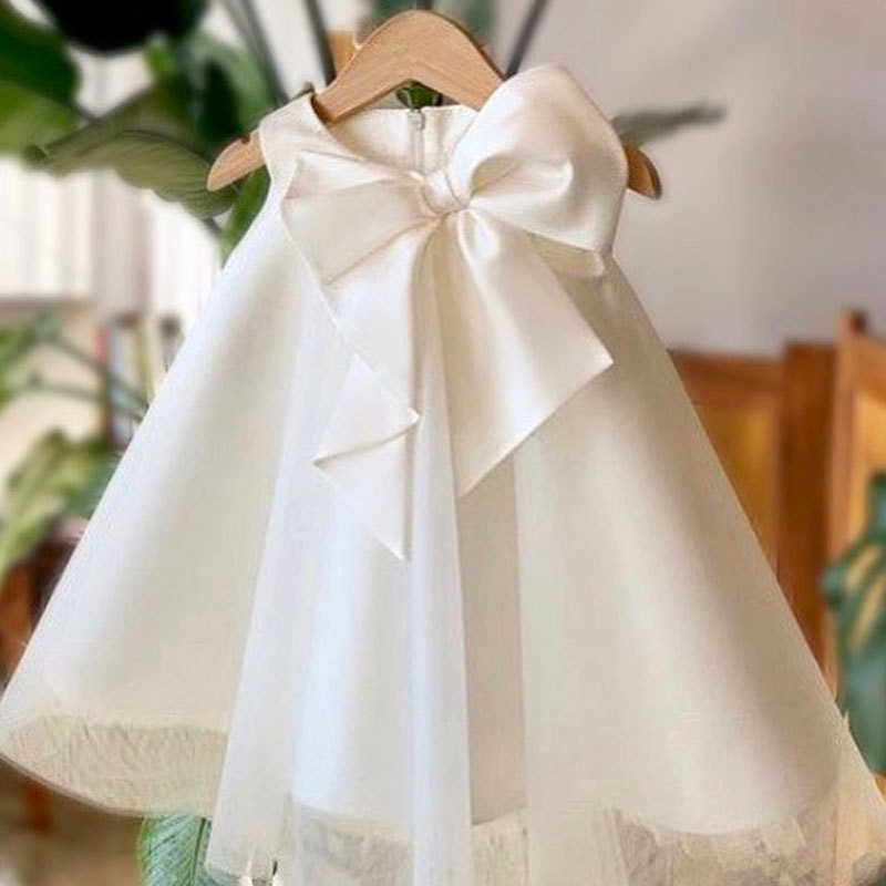 여름 큰 활 아기 소녀 원피스, 첫 번째 생일 파티 웨 - Baby Clothing For Sale 리뷰 및 가격