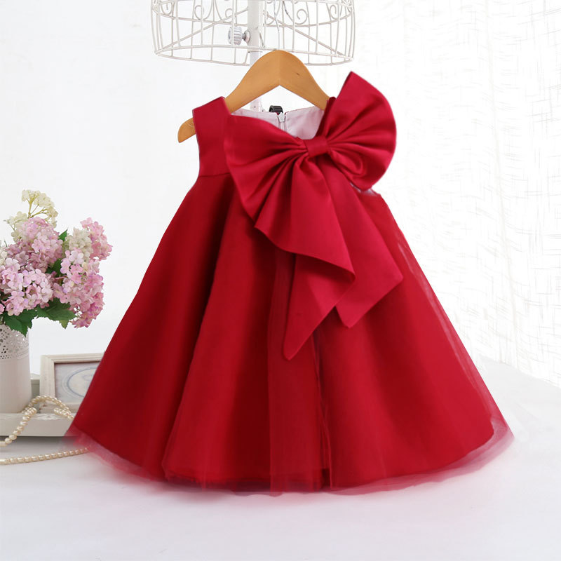 여름 큰 활 아기 소녀 원피스, 첫 번째 생일 파티 웨 - Baby Clothing For Sale 리뷰 및 가격
