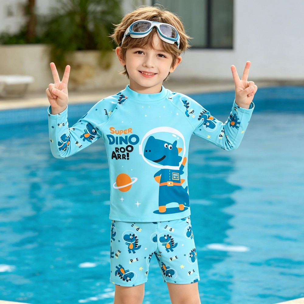 여자 유니콘 러쉬 가드 수영복 2Pcs 어린이 긴 소매 - Baby Swimwear Uv 리뷰 및 가격