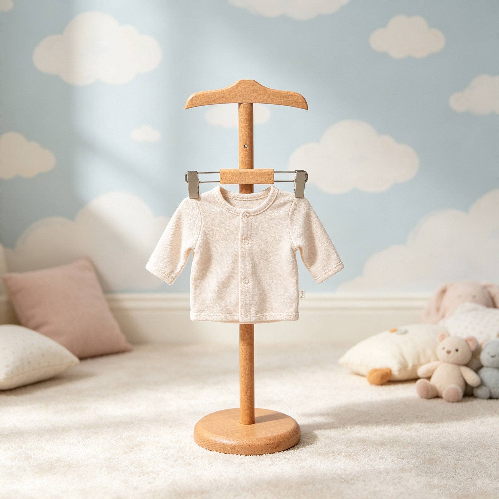 아기 옷 진열대 높이 조절 가능한 나무 어린이 의류 선 - Baby Clothing Rack For Baby Shower 리뷰 및 가격