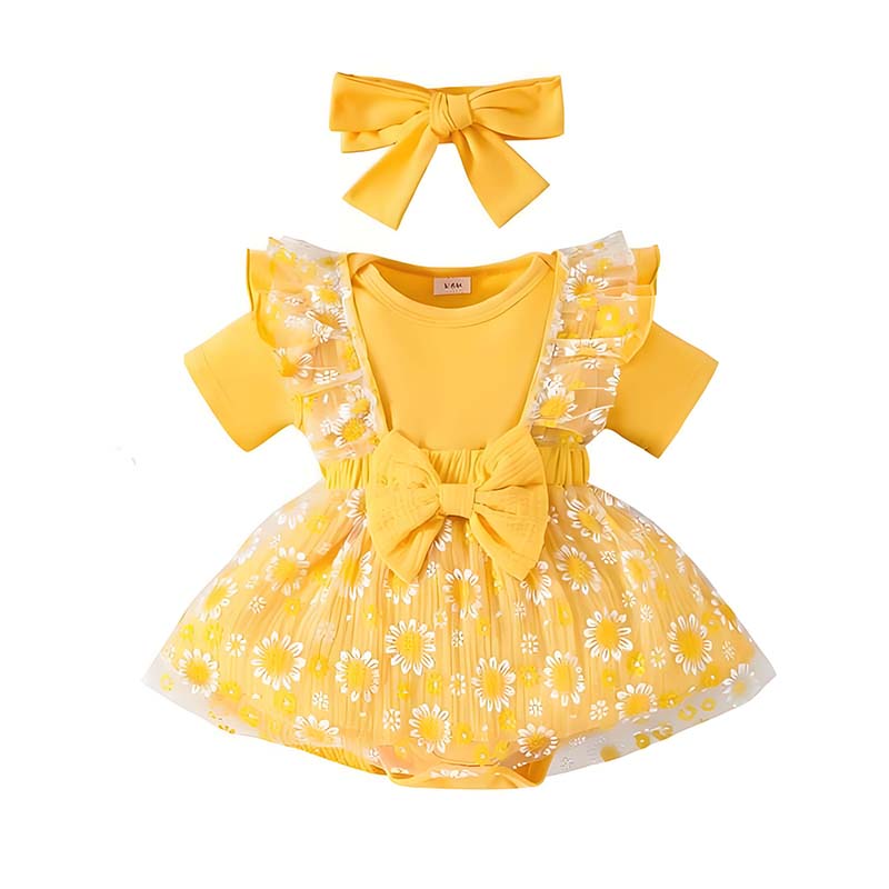 0-18개월 아기 여아 의류 3피스 의상 여름 짧은 소 - Baby Yellow Clothing Women 리뷰 및 가격