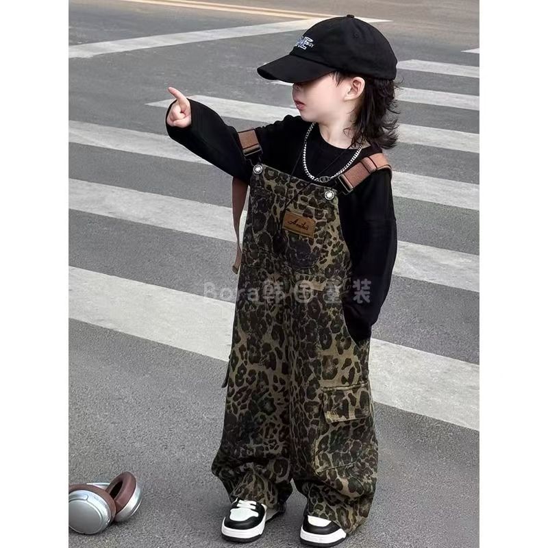 2025년 가을 남아 의류 신상 레오파드 프린트 오버올 - Baby Clothing High End 리뷰 및 가격