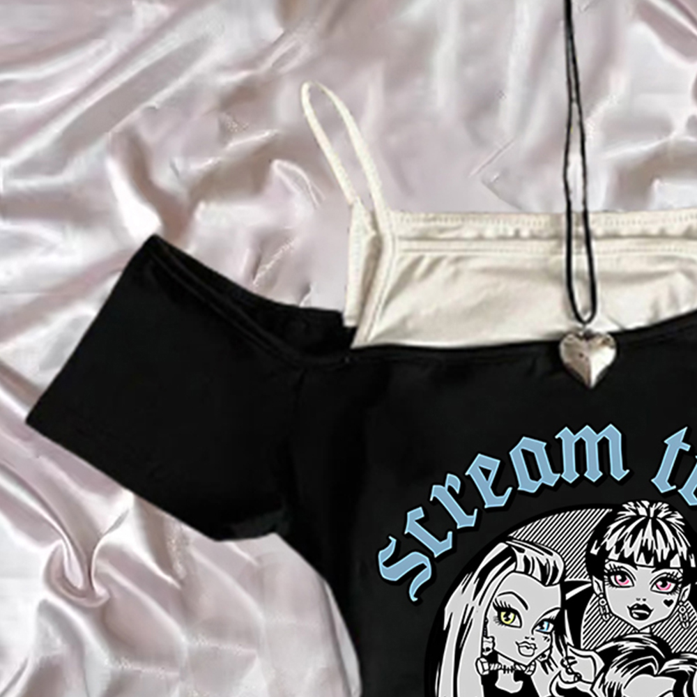 미적 펑크 페어리 티 카와이 베이비 프린트 street - Baby Clothing For Sale 리뷰 및 가격