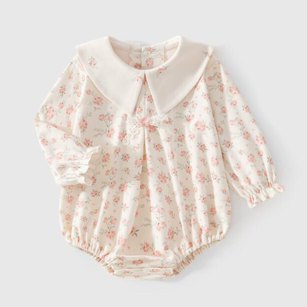 아기 여자 아기 바디수트 긴팔 면 꽃무늬 칼라 봄 가을 - Baby Clothing Boutique 리뷰 및 가격