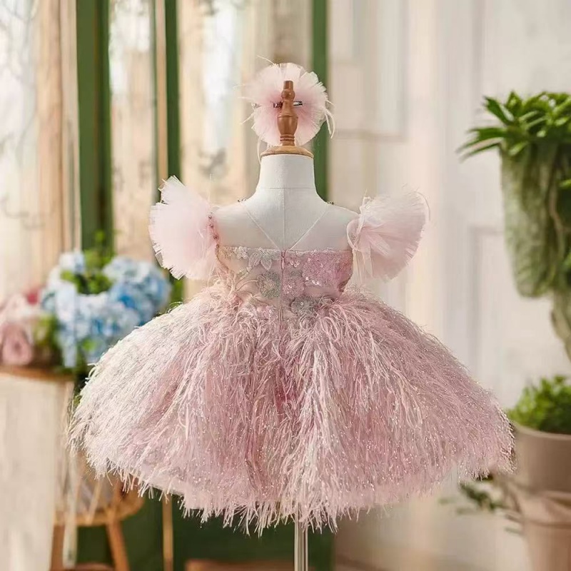새로운 여자 아기 드레스 고급스러운 하이엔드 어린이 공 - Baby Clothing High End 리뷰 및 가격